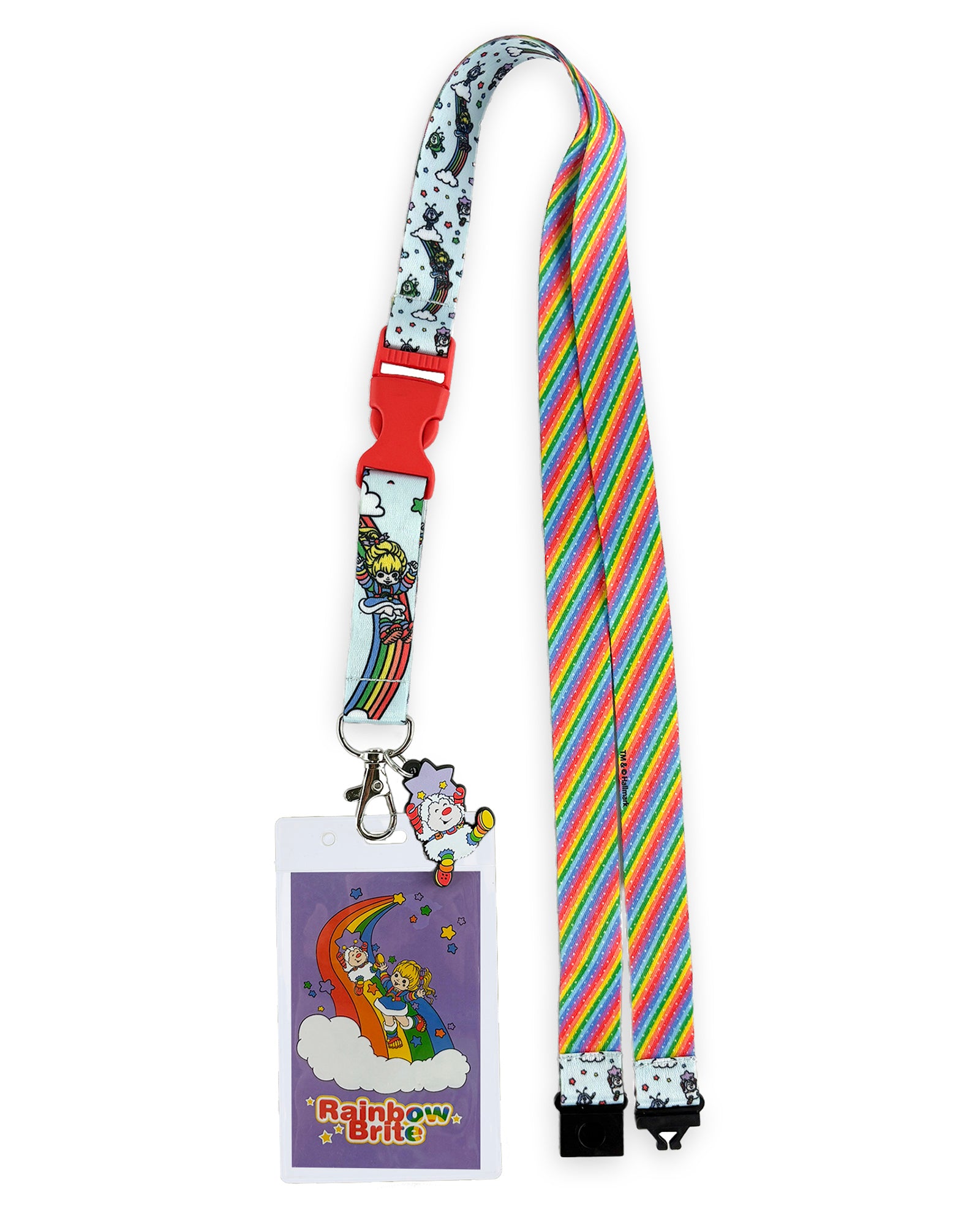 Rainbow Brite Breakaway Lanyard Twink Badge ID Holder With 2" Charm