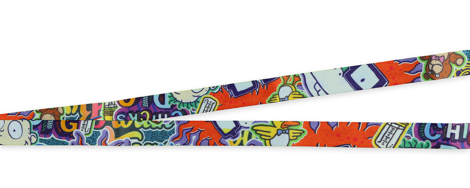 Nickelodeon Rugrats Lanyard Breakaway Strap with Clear ID Badge Holder Keychain