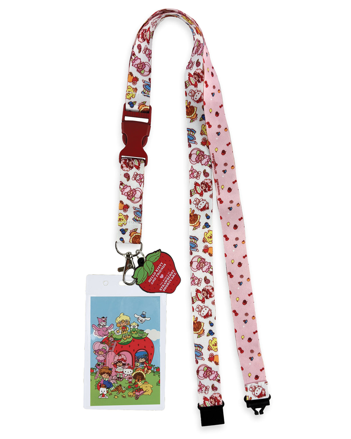 Strawberry Shortcake X Sanrio Hello Kitty & Friends Brakeaway Lanyard ID Holder