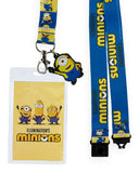 Minions Lanyard Character-Inspired Breakaway Clear ID Badge Holder Keychain