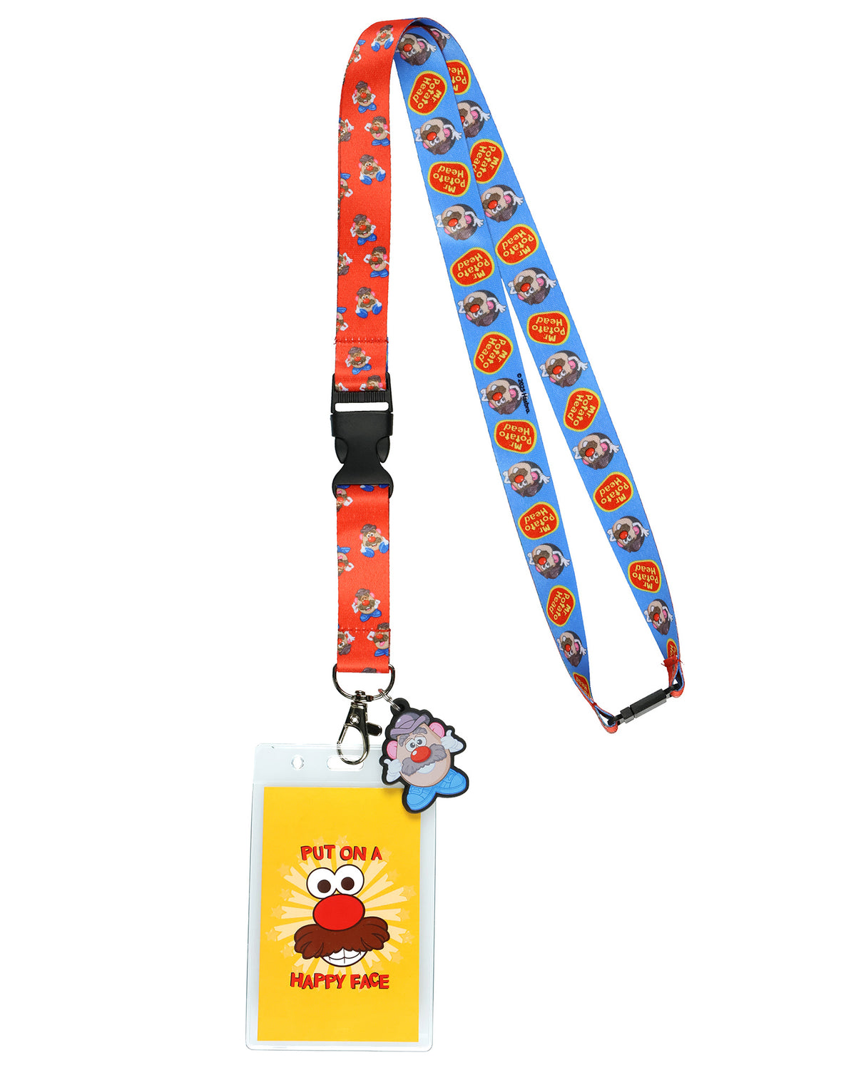 Mr. Potato Head Lanyard Put On A Happy Face Clear ID Badge Holder Keychain