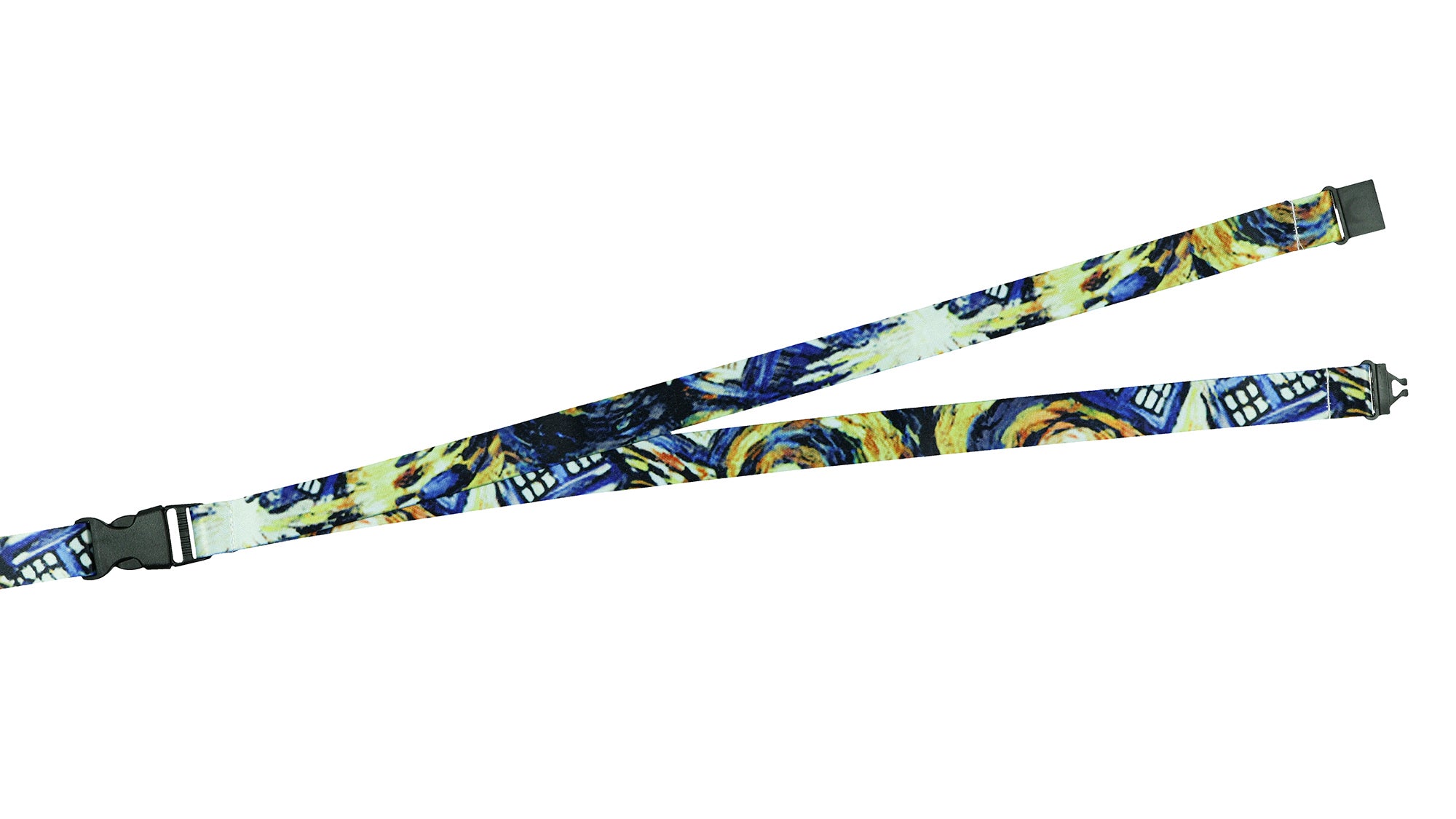 Doctor Who Breakaway Lanyard Exploding TARDIS Badge ID Holder 1.5" TARDIS Charm