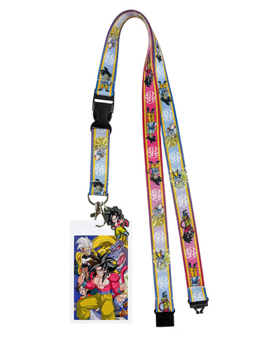 Dragonball GT Lanyard Character Design Breakaway Clear ID Badge Holder Keychain