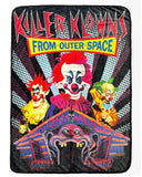 Killer Klowns From Outer Space Blanket Crazy House Design Fleece Lap Throw