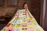 SpongeBob SquarePants Blanket Patrick Sandy Squidward Plankton Throw 45" X 60"