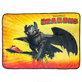 How To Train Your Dragon Blanket With Matching Button Toothless Throw 45" X 60"