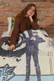 Jujutsu Kaisen Anime Blanket Satoru Gojo Symbol Fleece Throw 45" X 60"