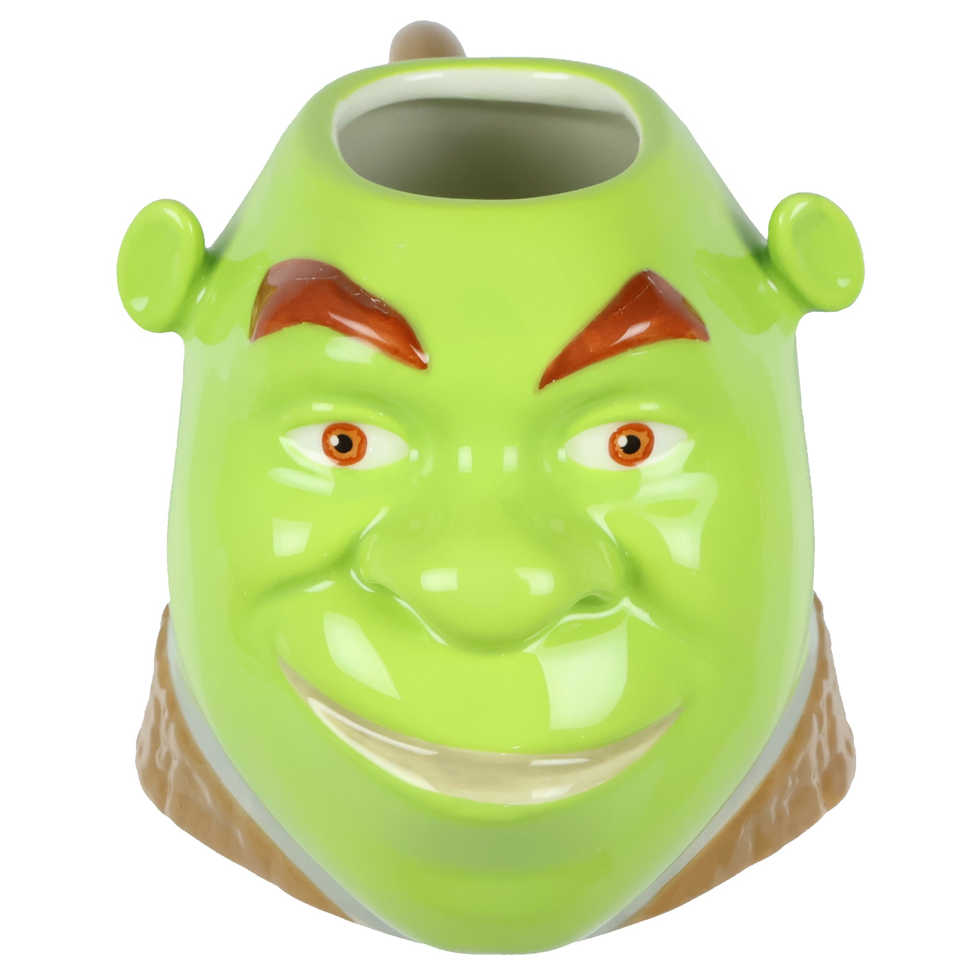 Dreamworks Shrek Mug Ceramic 3D Molded Face Design Coffee 20 oz Cup Drinkware