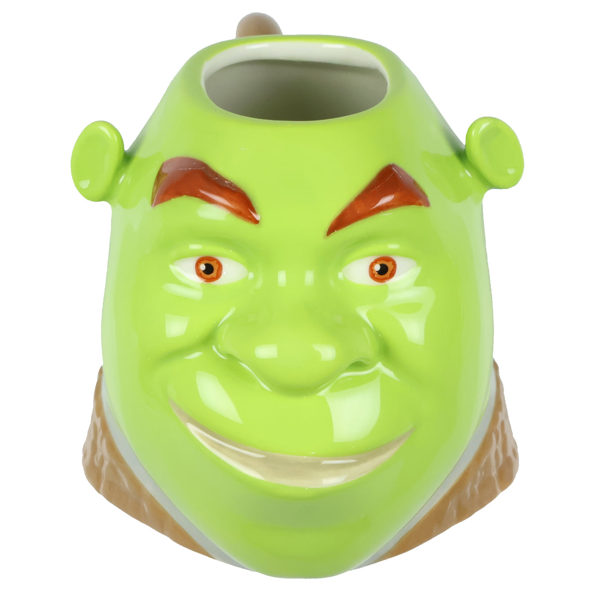 Dreamworks Shrek Mug Ceramic 3D Molded Face Design Coffee 20 oz Cup Drinkware