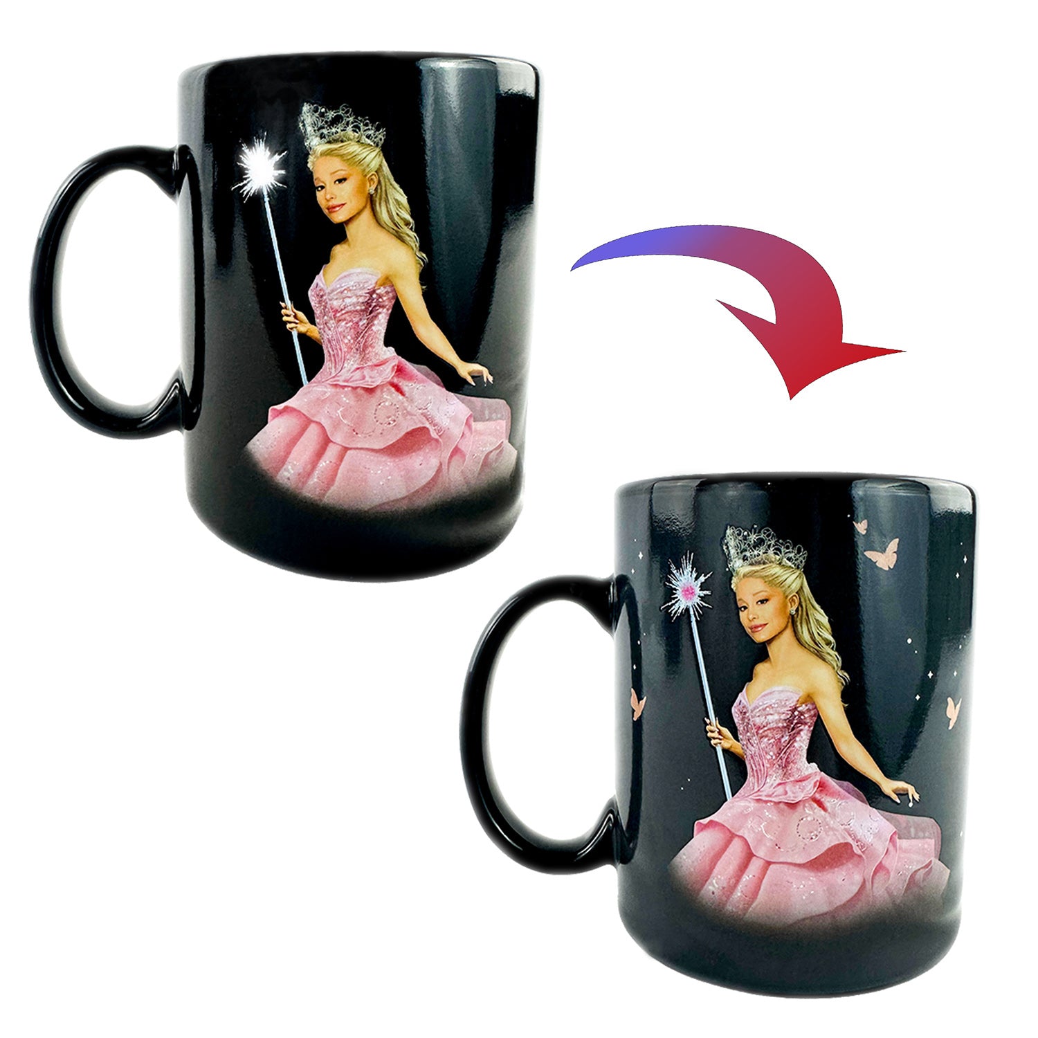 Wicked Mug Glinda The Best Witch of All Color Changing 16 oz Heat Reactive Cup