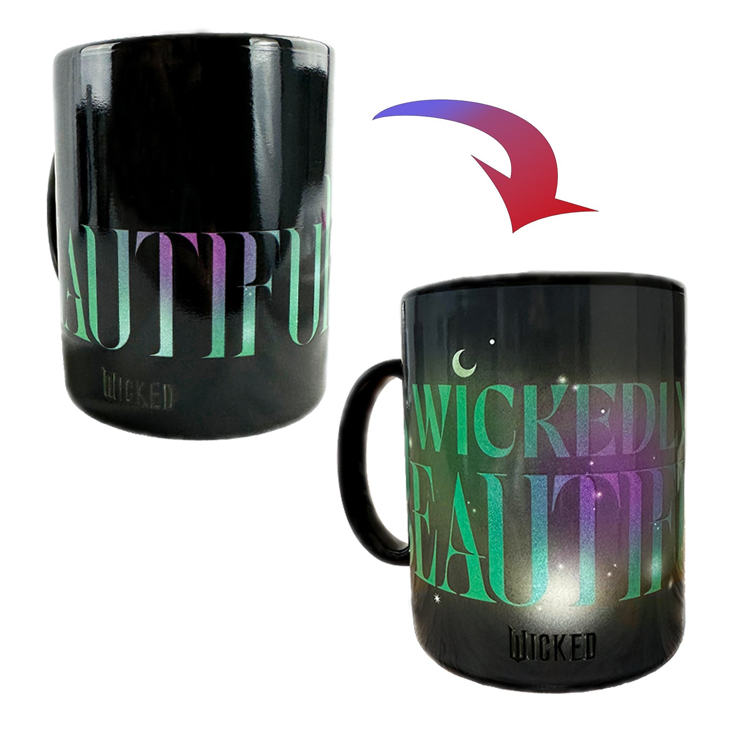 Wicked Mug Elphaba Wickedly Beautiful Color Changing 16 oz Heat Reactive Cup