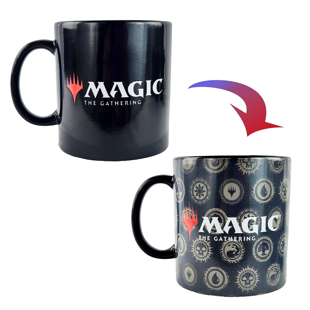 Magic The Gathering Mug 15 oz Ceramic Heat Changing Planeswalker Coffee Cup