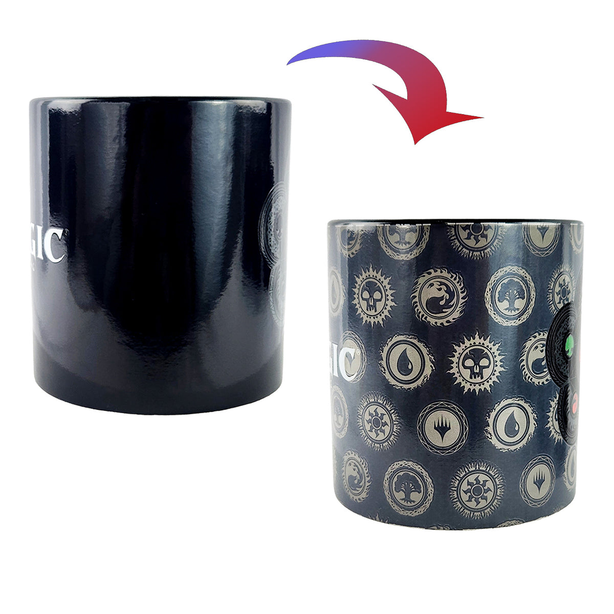 Magic The Gathering Mug 15 oz Ceramic Heat Changing Planeswalker Coffee Cup