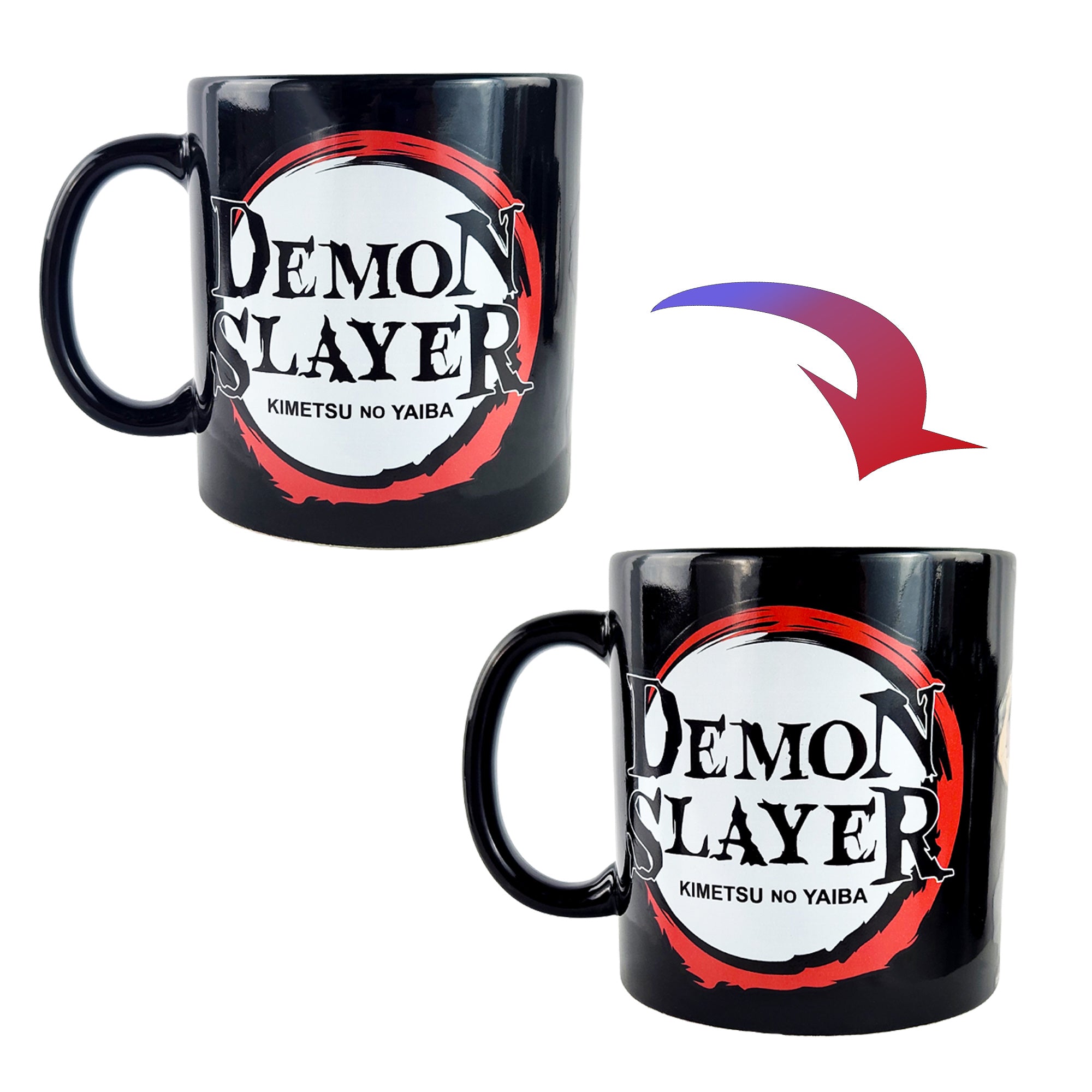 Demon Slayer Mug Thermal Magic Scene Changing 15 oz Ceramic Coffee Cup