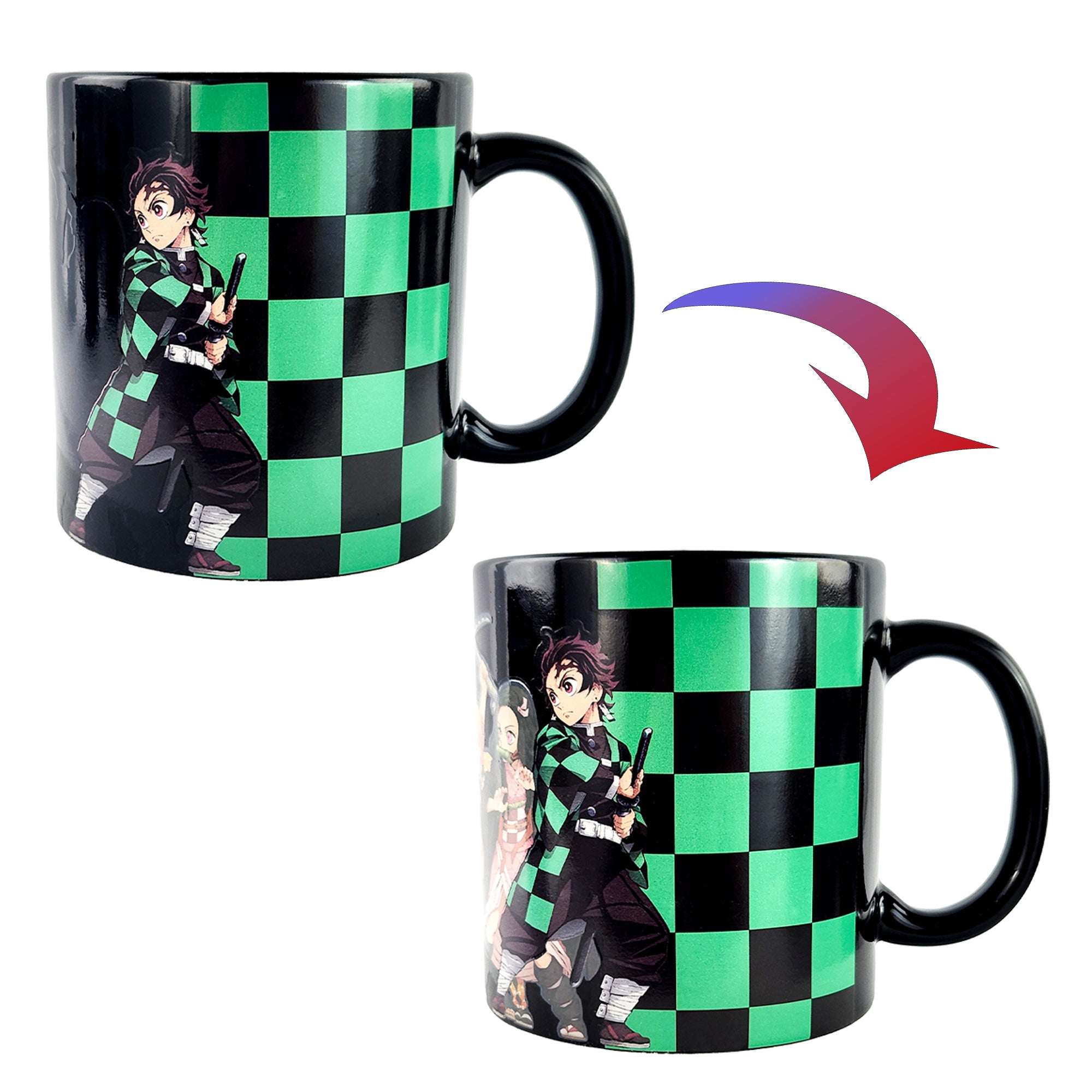 Demon Slayer Mug Thermal Magic Scene Changing 15 oz Ceramic Coffee Cup