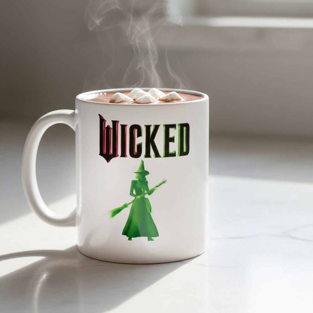 Wicked Glinda and Elphaba Logo Design 11oz Ceramic Coffee Mug
