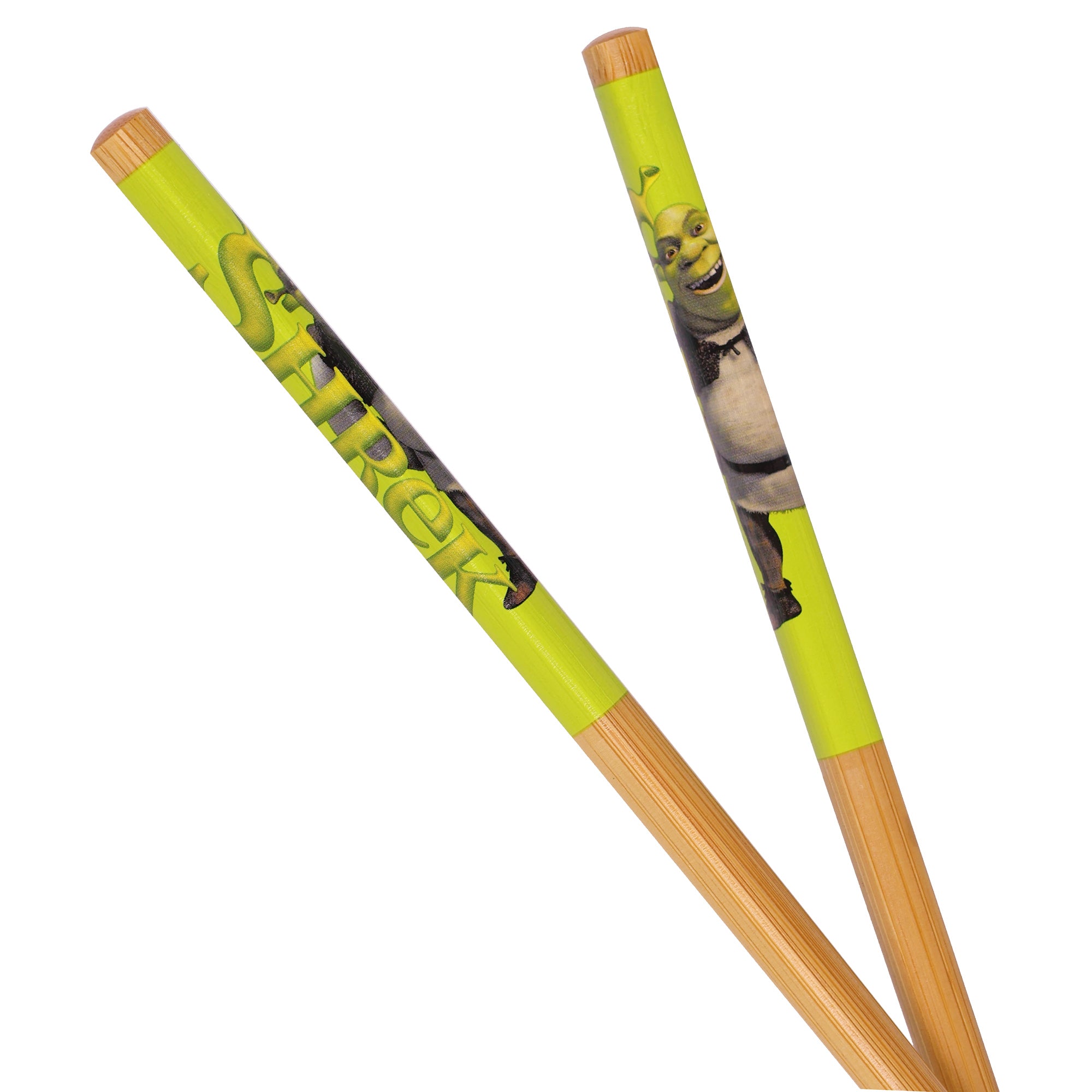 Shrek Chopsticks 2-Pair Set 9.5" Reusable Utensil Set with Character Designs