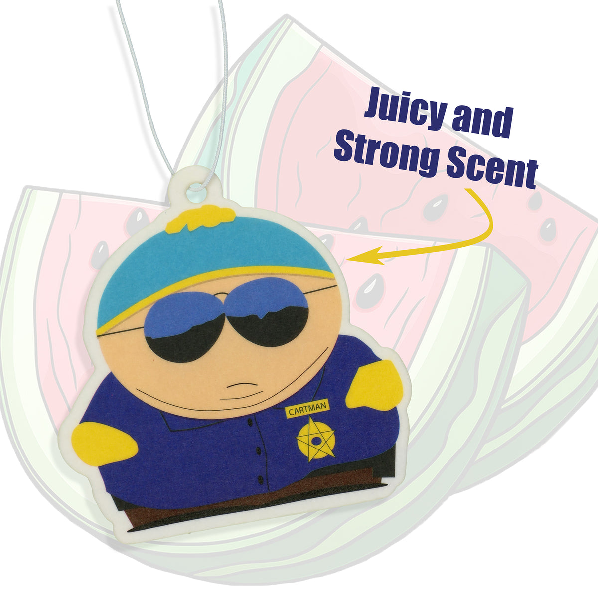 South Park Car Air Fresheners Cartman Watermelon Scented, 3 Pack Hanging Set