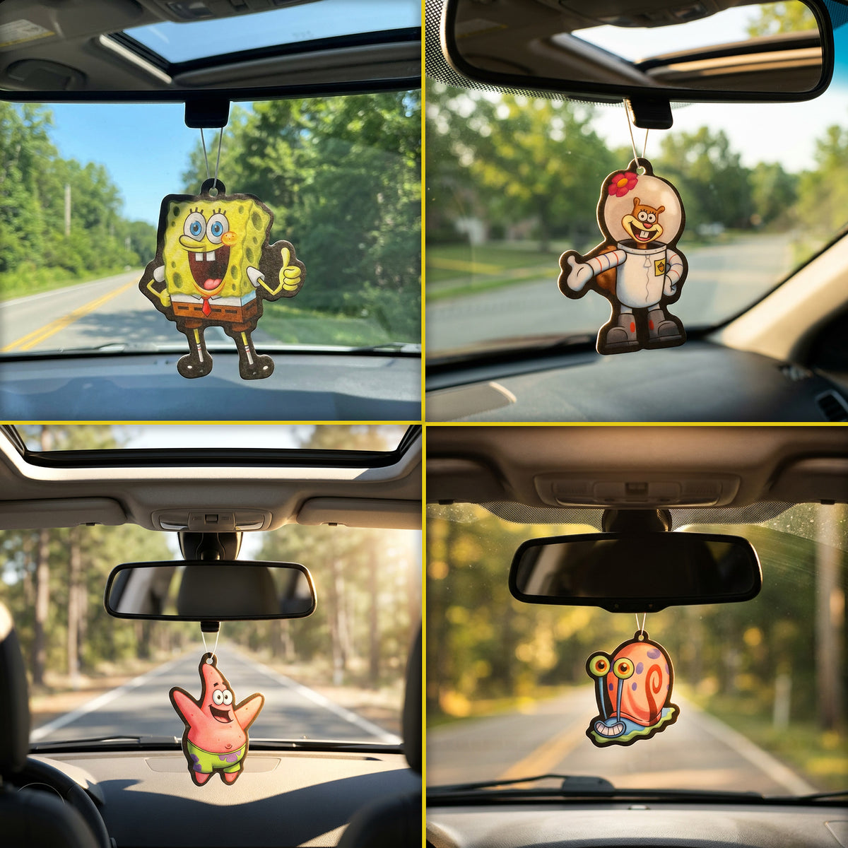 Nickelodeon SpongeBob SquarePants Car Air Fresheners Assorted Scents, 6 Pack Set