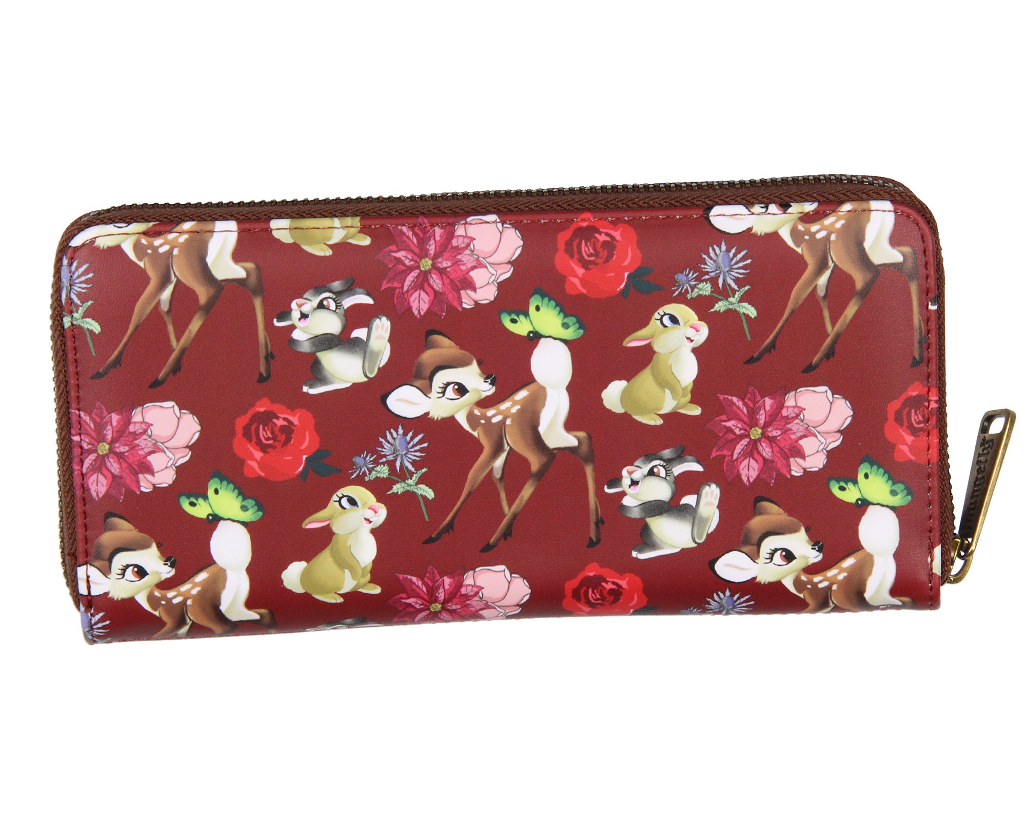 Loungefly Disney Bambi Allover Print Friends and Flowers Zip Around Wallet