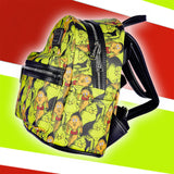 Dr. Seuss GRINCH and Max All-Over Print Faux Leather Mini Backpack