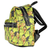 Dr. Seuss GRINCH and Max All-Over Print Faux Leather Mini Backpack