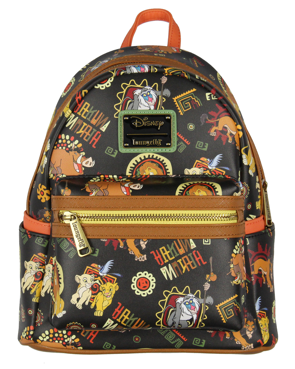 Loungefly Disney Lion King Multi-Character Tribal Patterns Mini Backpack 11"