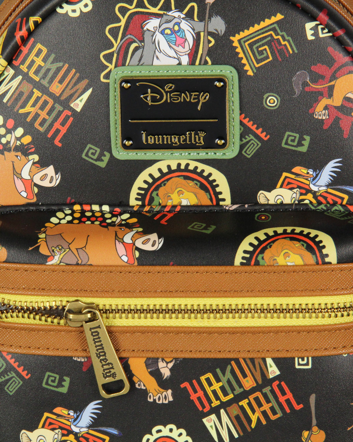Loungefly Disney Lion King Multi-Character Tribal Patterns Mini Backpack 11"