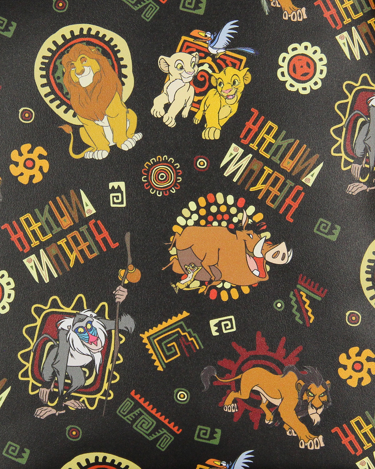 Loungefly Disney Lion King Multi-Character Tribal Patterns Mini Backpack 11"