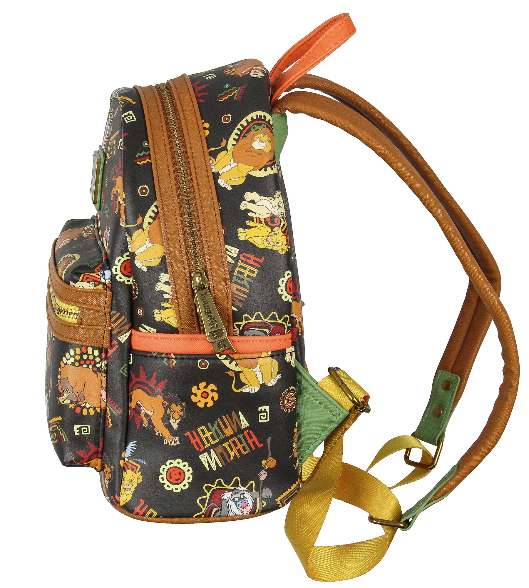 Loungefly Disney Lion King Multi-Character Tribal Patterns Mini Backpack 11"