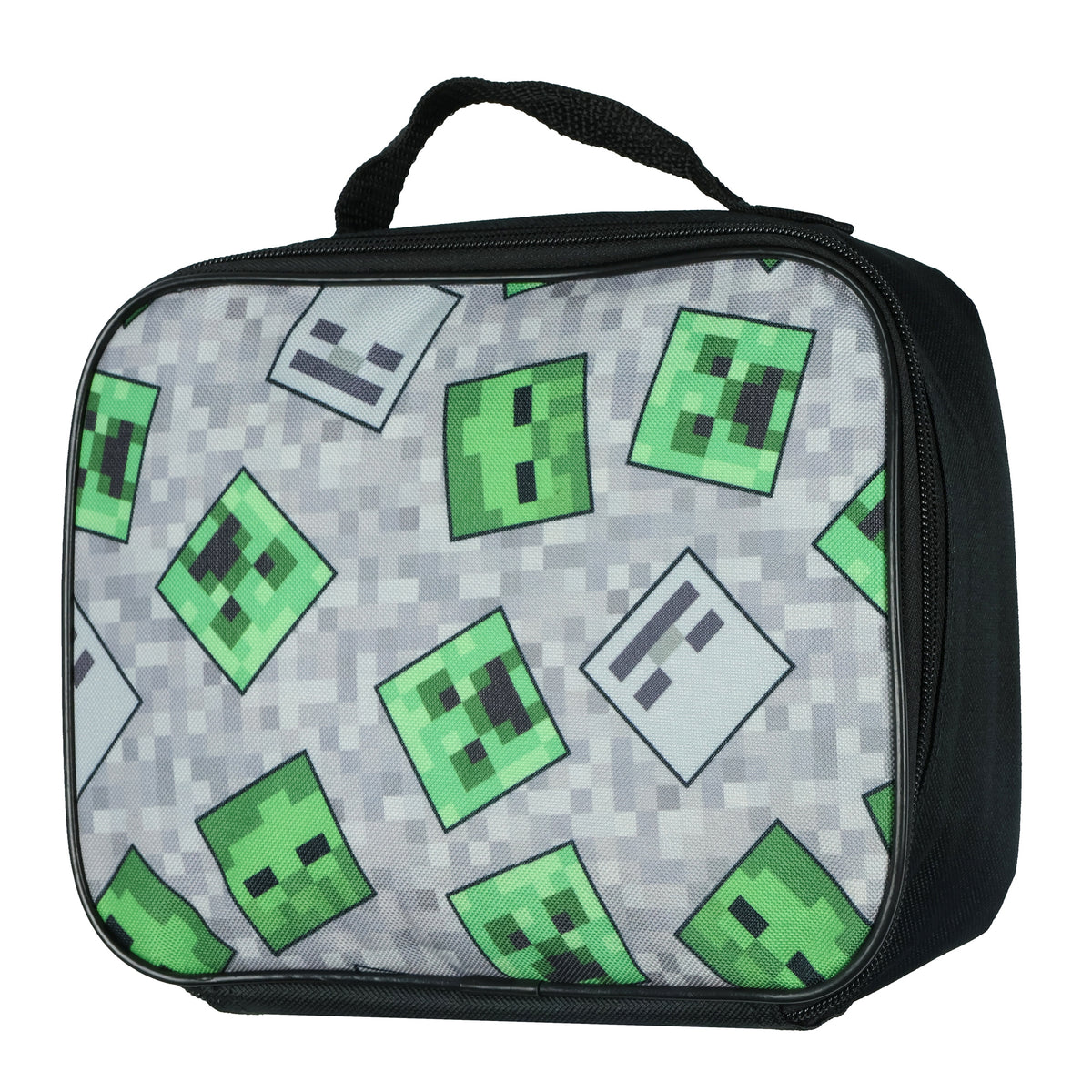 Minecraft Creeper Ghoul 16" School Backpack and Lunch Kit 5pc Set
