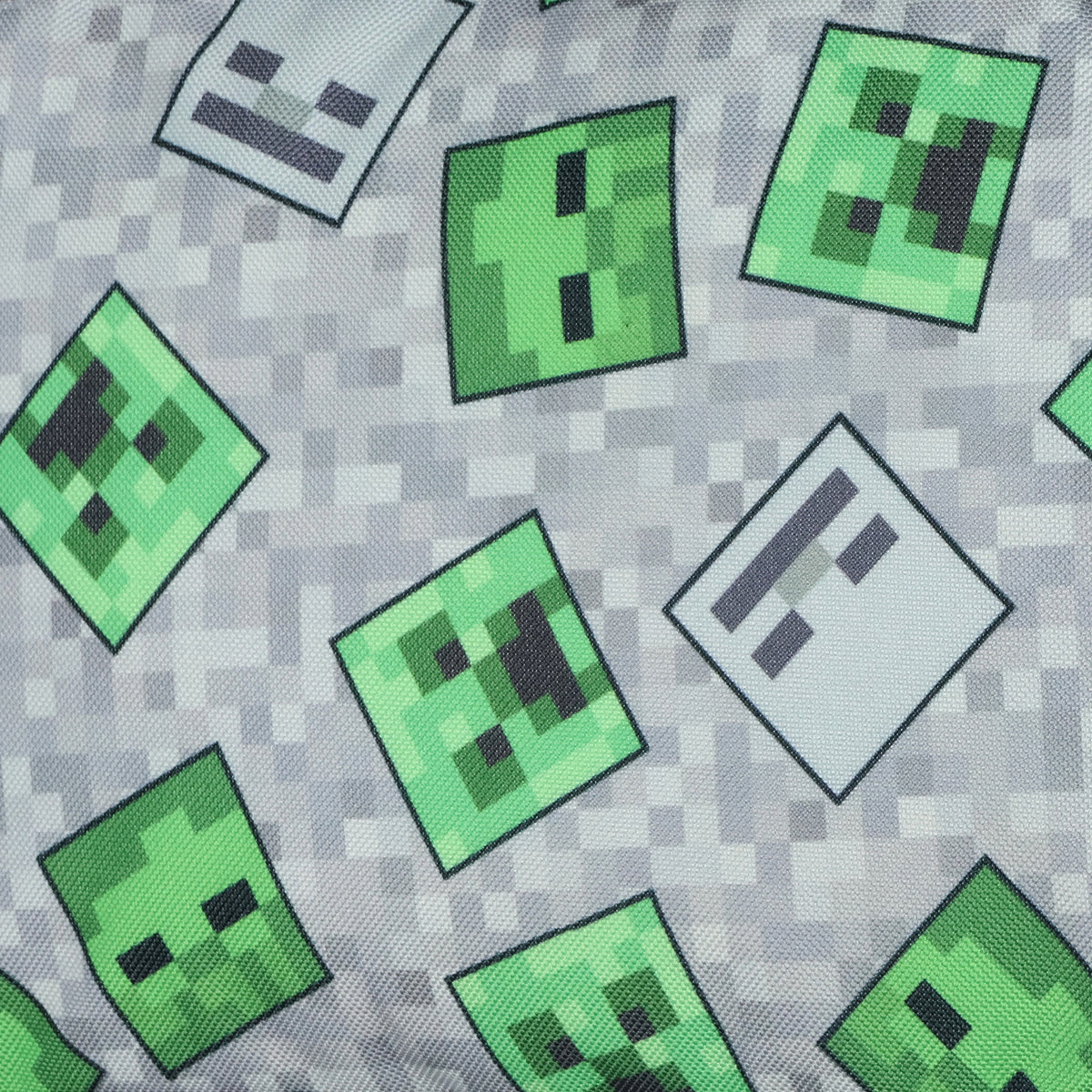 Minecraft Creeper Ghoul 16" School Backpack and Lunch Kit 5pc Set