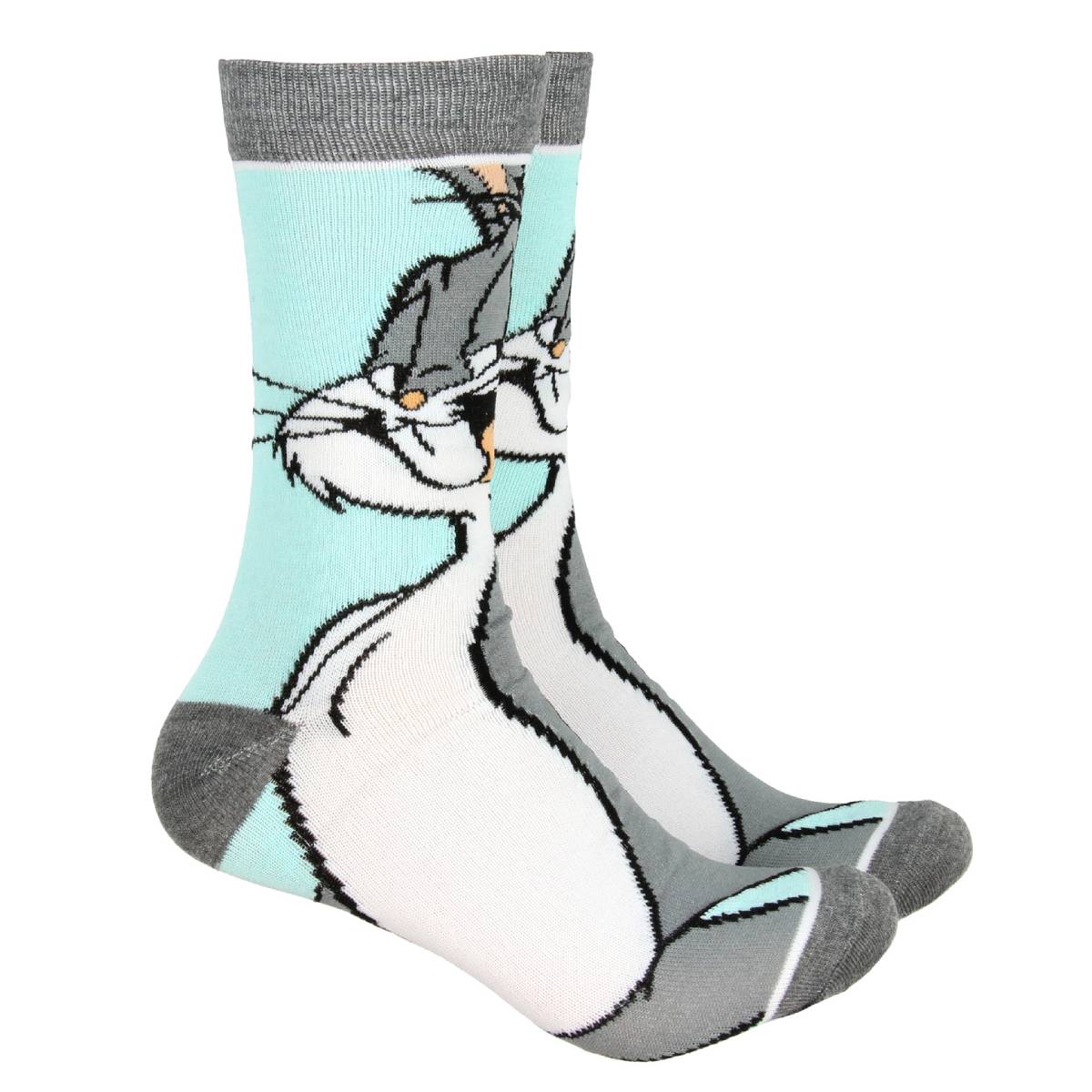 Looney Tunes Bugs Bunny Crew Socks Character Knit Hosiery
