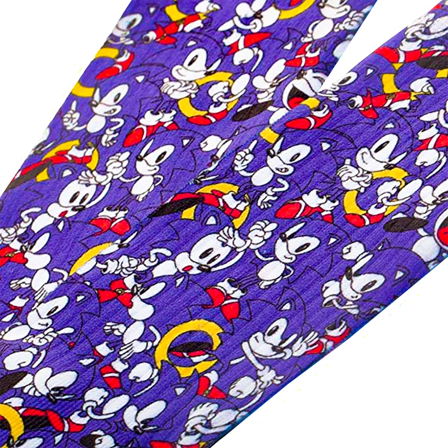 Sonic The Hedgehog Character Expressions Sublimated Crew Socks Mid-Calf