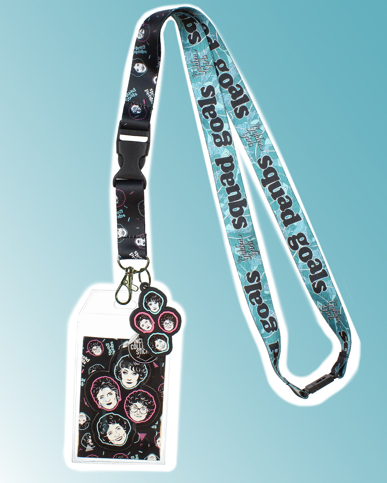 Golden Girls Squad Goals ID Lanyard Badge Holder With Collectible Sticker - Seven Times Six
