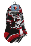 DC Comics Harley Quinn Adult Character Designs 5 Pack Mix and Match Ankle Socks