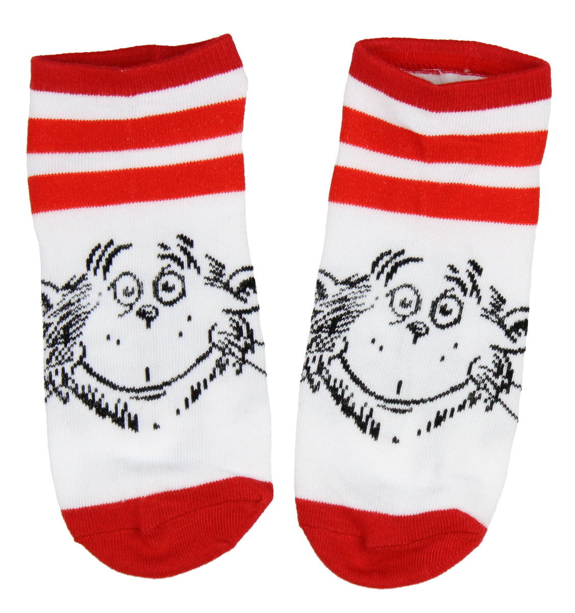 Dr. Seuss Thing 1 And Thing 2 Adult 3 Pack Ankle Socks - Seven Times Six