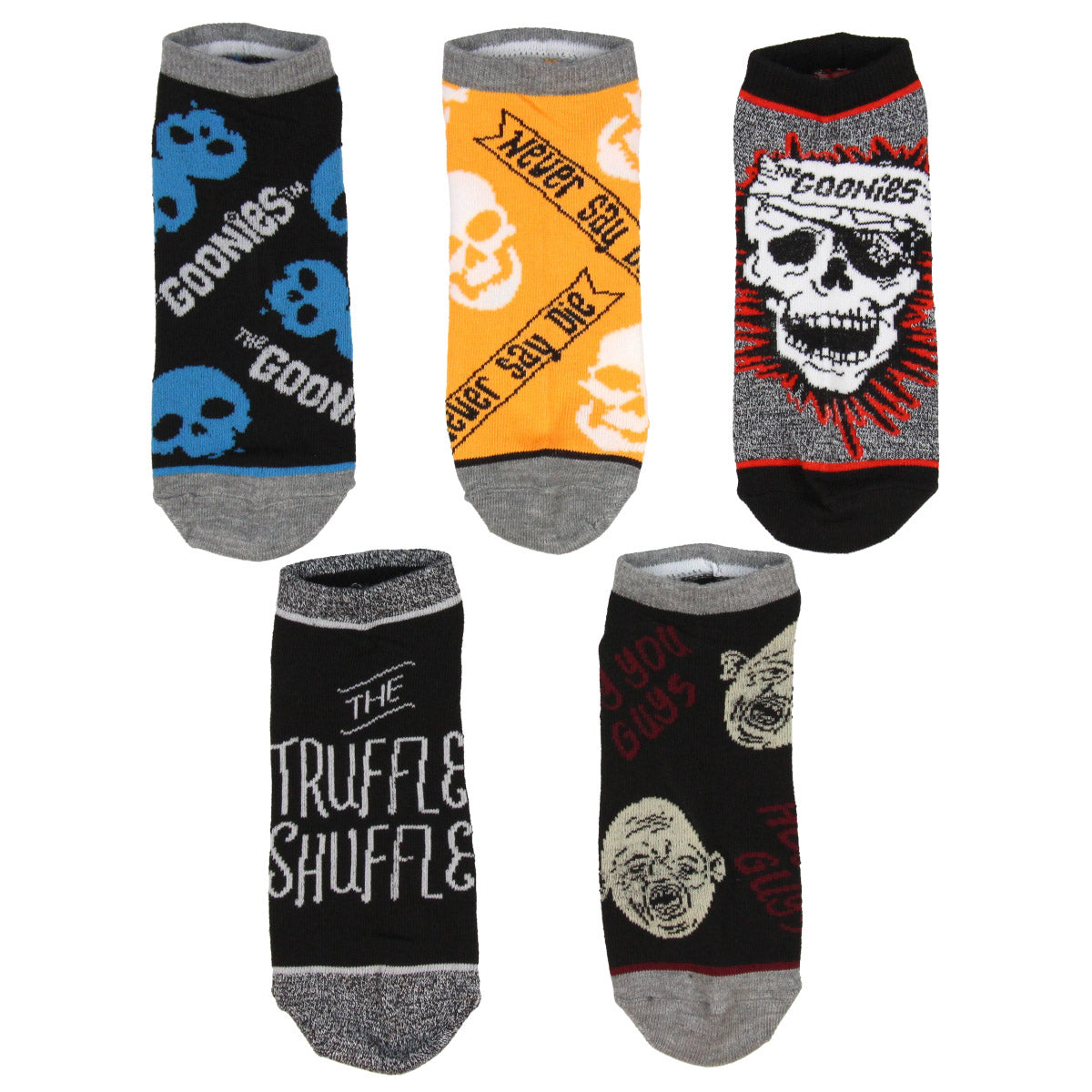 The Goonies Mix And Match Adult 5 Pack Ankle Socks