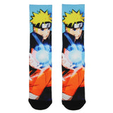 Naruto Part II Shippuden Pixel Character All Over Sublimated Crew Socks