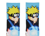 Naruto Part II Shippuden Pixel Character All Over Sublimated Crew Socks