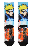 Naruto Part II Shippuden Pixel Character All Over Sublimated Crew Socks