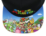 Nintendo Super Mario Embroidered Character Group Youth Adjustable Snapback Hat