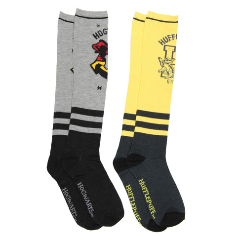 Harry Potter Juniors' Knee-High Hufflepuff And Hogwarts Socks