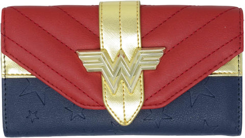 DC Comics Wonder Woman Quilted Flap Wallet