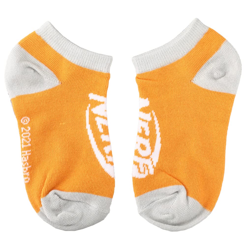 Nerf Nation Boys Casual Ankle Socks Orange Blue White 6-pack