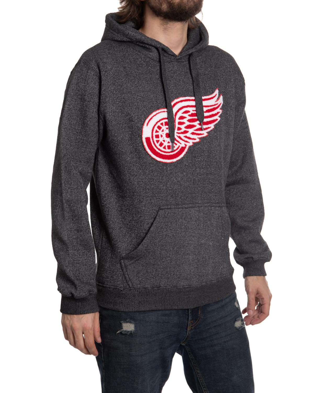 Calhoun NHL Surf & Skate Detroit Red Wings Hoodie with Team Logo Crest (S)