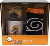 Naruto Shippuden Gift Set Hidden Village 3 Piece Mug, Crew Socks, Christmas Ornament