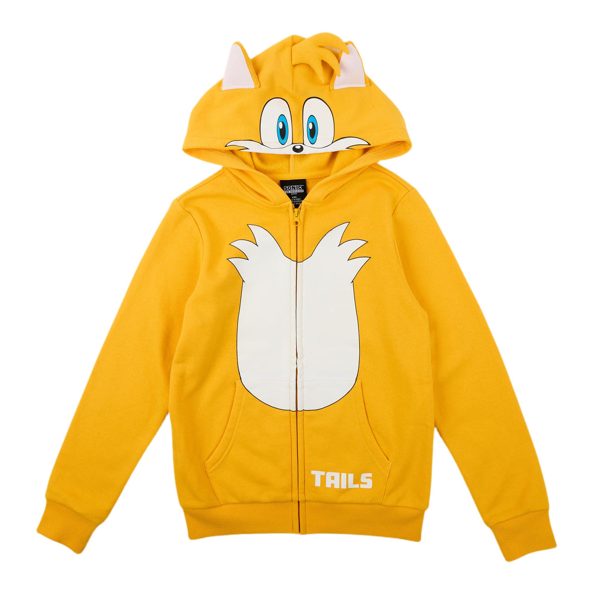 Sonic The Hedgehog Hoodie Boys' Tails Character Design Sweatshirt