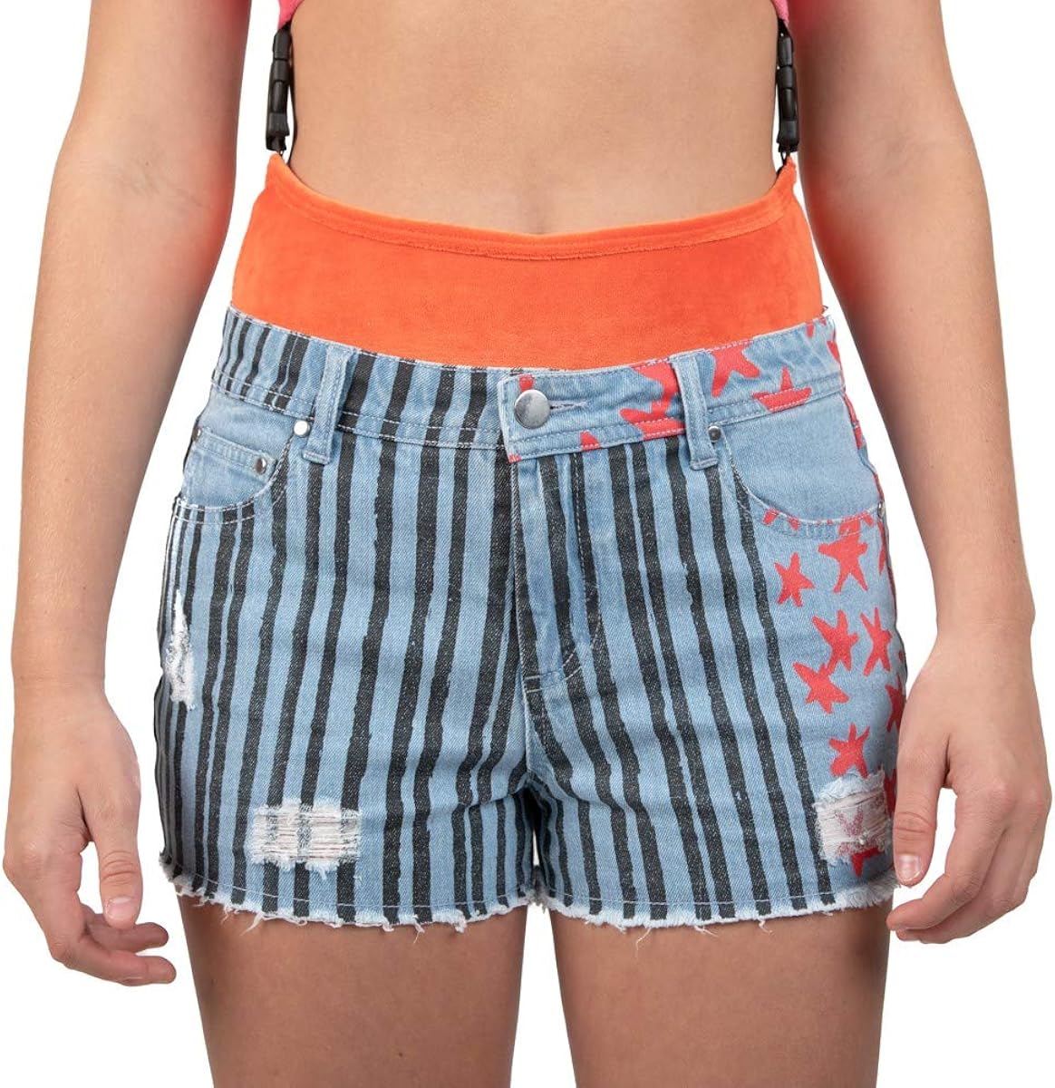 DC Comics Birds of Prey Women's Harley Quinn Cosplay Denim Shorts