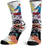 Yu-Yu Hakusho Crew Socks For Men Ghost Files Manga Anime Sublimated Socks